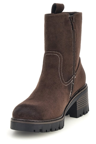 Braune Stiefeletten mit Absatz und Schnalle von Pittarello Capsule, Modell BT23039057