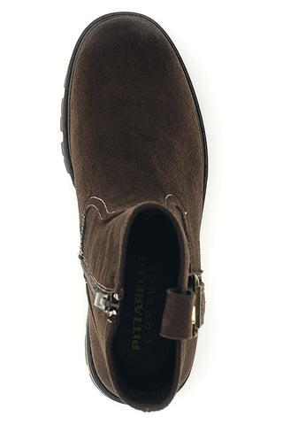 Braune Stiefeletten mit Absatz und Schnalle von Pittarello Capsule, Modell BT23039057