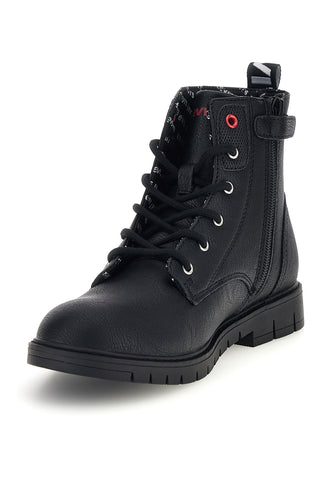 Schwarze Schnürstiefel mit Profilsohle von Levi's Pasadena VPHI0098S