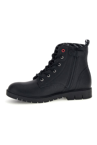 Schwarze Schnürstiefel mit Profilsohle von Levi's Pasadena VPHI0098S