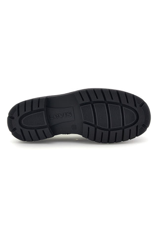 Schwarze Sneaker mit Plateausohle und Schnürsenkeln von Levi's Cherry 21S