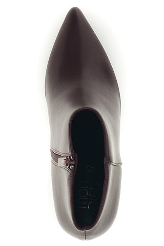 Tronchetto Bordeaux in Pelle con Tacco Svasato Mon dieu 1929Q20