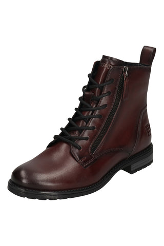 Bordeauxfarbene Stiefeletten aus Leder von Bagatt D11afs3k41003500