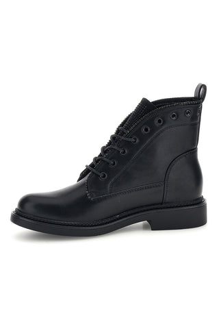 Schwarze Schnürstiefeletten mit Zierösen und Strasssteinen von Rock’ n doll H2393527