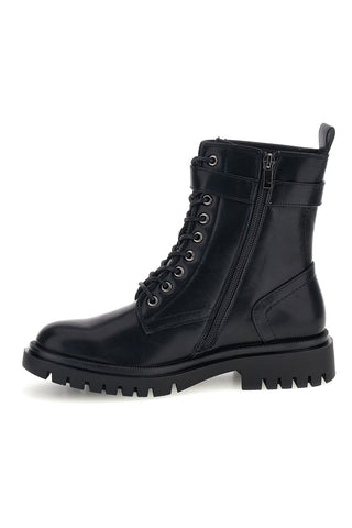 Anfibi neri con fibbia e suola carrarmato Rock' n doll H268953
