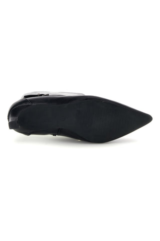 Schwarze Stiefeletten mit Absatz und Schnalle von Le Havre Paris L26A15B22