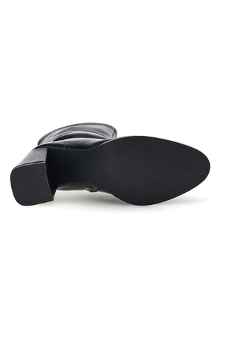 Stivaletti neri elasticizzati con tacco largo Le havre paris OM2024536L2