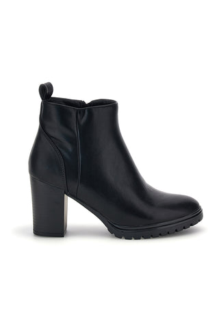 Schwarze Stiefeletten mit Absatz und Reißverschluss von Mon dieu 16807213