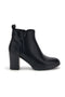 Tronchetti neri con tacco e zip Mon dieu 16807213