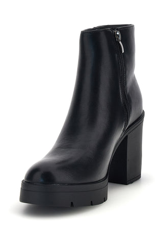 Schwarze Stiefeletten mit Absatz und Plateau „Mon dieu“ 96882