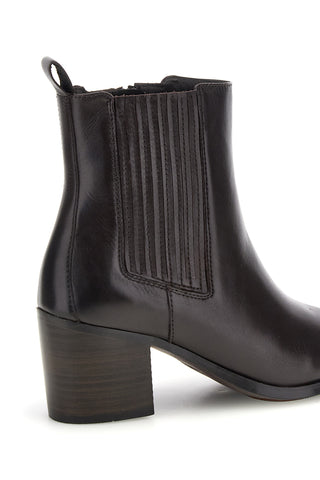Stivaletti Marroni in Pelle con Elastico e Tacco Pittarello focus VB466204