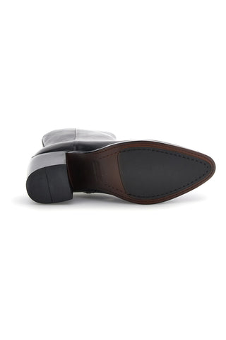 Stivaletti Neri in Pelle con Punta e Tacco Pittarello focus VB466201
