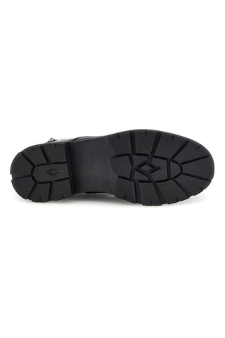 Anfibi Neri in Pelle con Lacci e Zip Pittarello focus VB255201