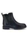 Stivaletti Beatles neri in pelle con suola carrarmato Pittarello 23606