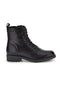 Dunkelbraune Lederstiefeletten mit Schnürsenkeln „Prima riga“ LB500
