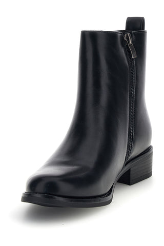 Stivaletti neri con tacco basso e zip Mon dieu 9Y0863