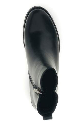 Stivaletti neri con tacco basso e zip Mon dieu 9Y0863