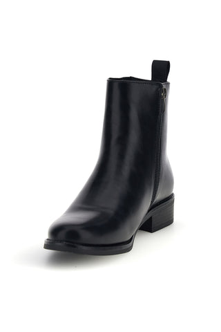 Schwarze Stiefeletten mit seitlichem Gummizug von Mon dieu 9Y0864