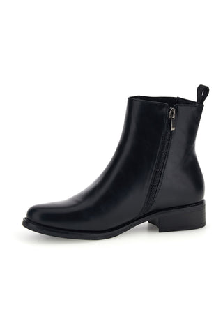 Schwarze Stiefeletten mit seitlichem Gummizug von Mon dieu 9Y0864