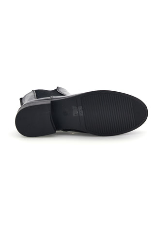 Schwarze Stiefeletten mit seitlichem Gummizug von Mon dieu 9Y0864