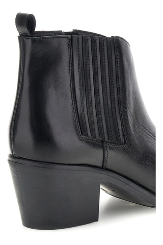 Stivaletto Texano Nero in Pelle Pittarello class 865010