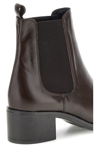 Braune Chelsea-Stiefeletten aus Leder von Pittarello, Art.-Nr. 852035PIT