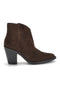 Braune Lederstiefeletten mit Absatz und Reißverschluss von Pittarello, Modell Glam 6326400