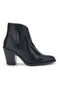 Schwarze Lederstiefeletten mit Absatz und Reißverschluss Pittarello Glam 6326400