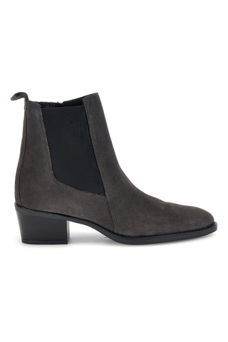 Graue Chelsea-Stiefeletten aus Leder mit Reißverschluss von Pittarello glam 6346651