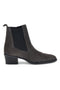 Graue Chelsea-Stiefeletten aus Leder mit Reißverschluss von Pittarello glam 6346651