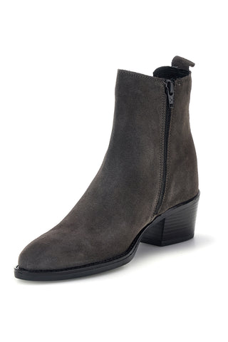 Graue Chelsea-Stiefeletten aus Leder mit Reißverschluss von Pittarello glam 6346651