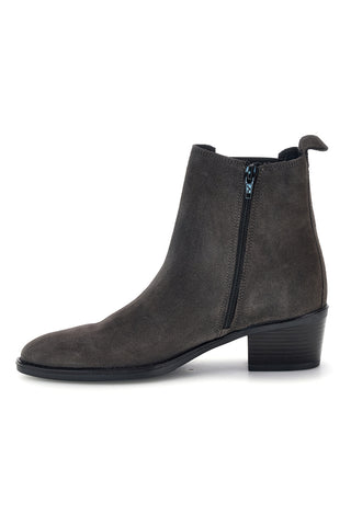Graue Chelsea-Stiefeletten aus Leder mit Reißverschluss von Pittarello glam 6346651