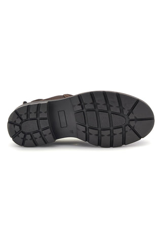 Dunkelbraune Chelsea-Stiefeletten aus echtem Leder mit Reißverschluss, Modell Pittarello Glam 8356675