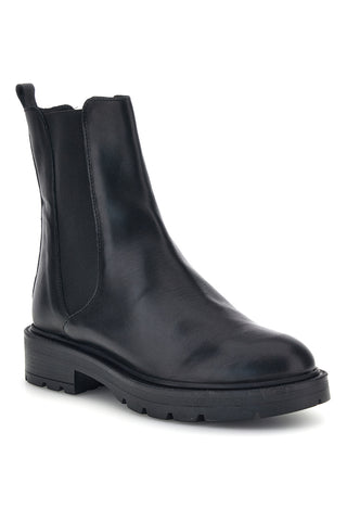 Schwarze Chelsea-Stiefeletten aus echtem Leder mit Reißverschluss, Modell Pittarello Glam 8356675