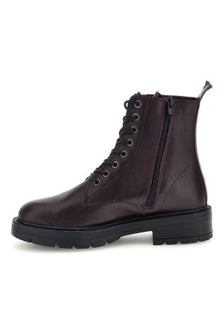 Anfibi bordeaux in pelle con suola carrarmato Pittarello glam 8355188