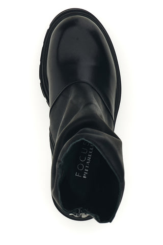 Stivaletti neri in vera pelle Made in Italy Pittarello focus 1086D
