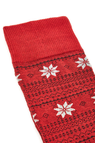 Rote Kniestrümpfe Crazy Socks 011