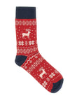 Rote und blaue Weihnachtssocken Crazy Socks 017
