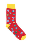 Rote Socken mit Geschenken Crazy Socks 019