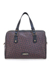 Borsa bauletto bordeaux con stampa geometrica Lancetti Rosanna