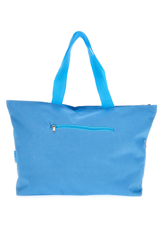 Mehrfarbige Strandtasche mit lustigen Strandtieren 21R02