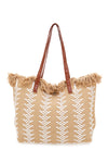 Strandtasche mit beigen Fransen XI Y004