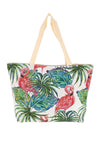 Weiße Strandtasche mit Flamingos Fun Beach 012
