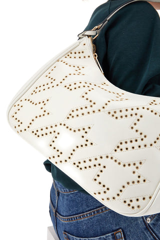 Borsa a Spalla Bianca Con Tracolla Lancetti Norvil 109-3