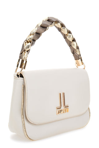 Borsa bianca con tracolla rimovibile Lancetti BROS da donna