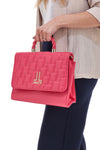 Handtasche mit Fuxia-Strasssteinen Lancetti 24S-105-3