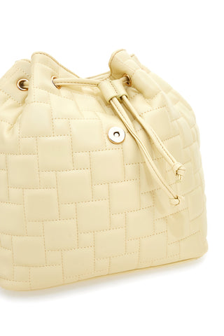 Beigefarbener Rucksack mit goldenen Lancetti 24S-105-2