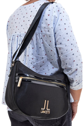 Tracolla Borse Lancetti Prezzi Borsa A Tracolla Nera Con Chiusura