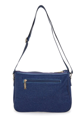 Borsa a Tracolla Jeans Con Cerniera Lancetti 24S-101-4