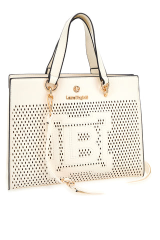 Borsa Bianco Panna con tracolla removibile Laura Biagiotti EMBARK